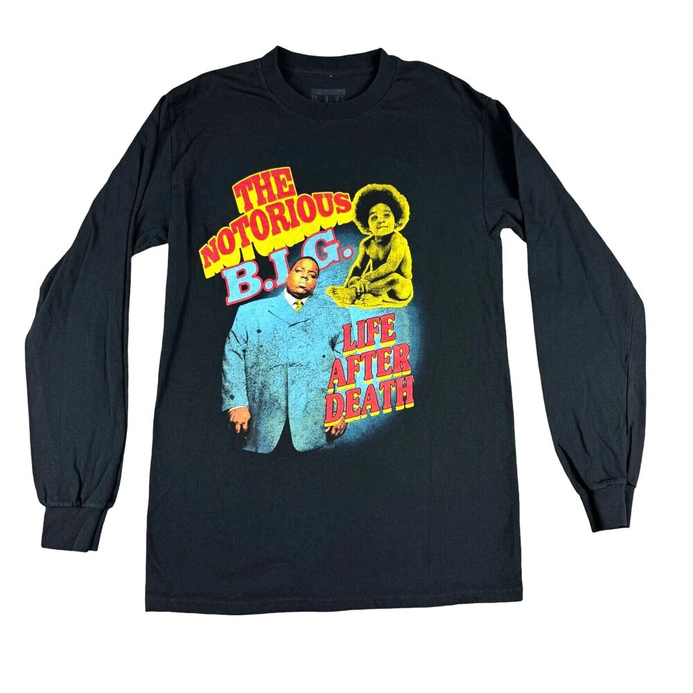 The Notorious BIG Shirt Mens Black Small Life After Death Long Sleeve Tee Biggie
